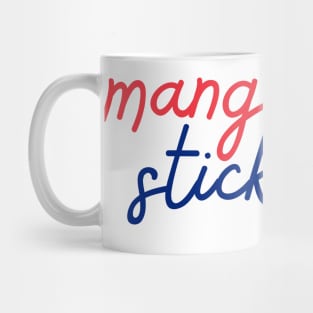 mango sticky rice - Thai red and blue - Flag color - with sketch Mug